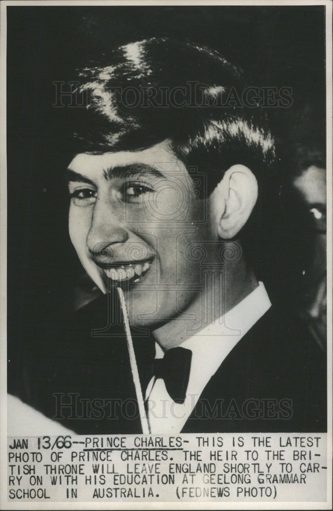 1966 Press Photo Prince Charles - Historic Images