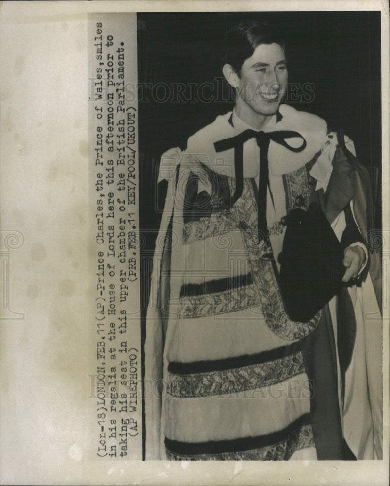 1970 Press Photo Prince Charles - Historic Images