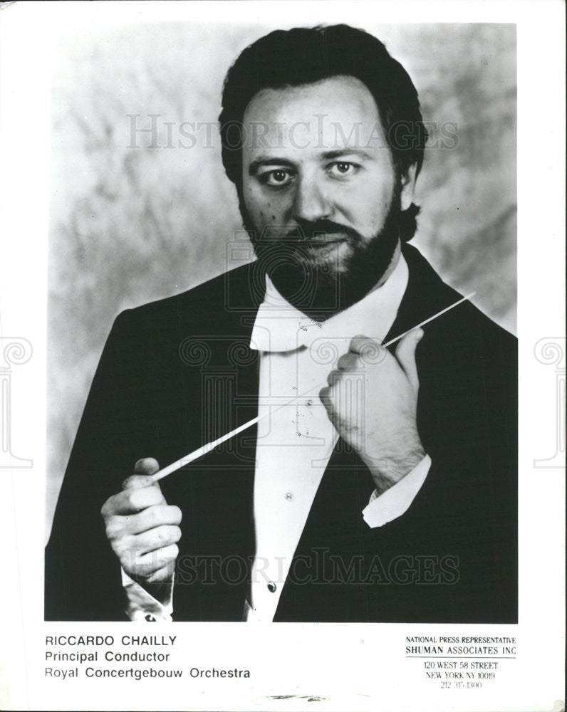 1995 Press Photo Conductor Royal Concertgebouw Riccardo Chailly - Historic Images