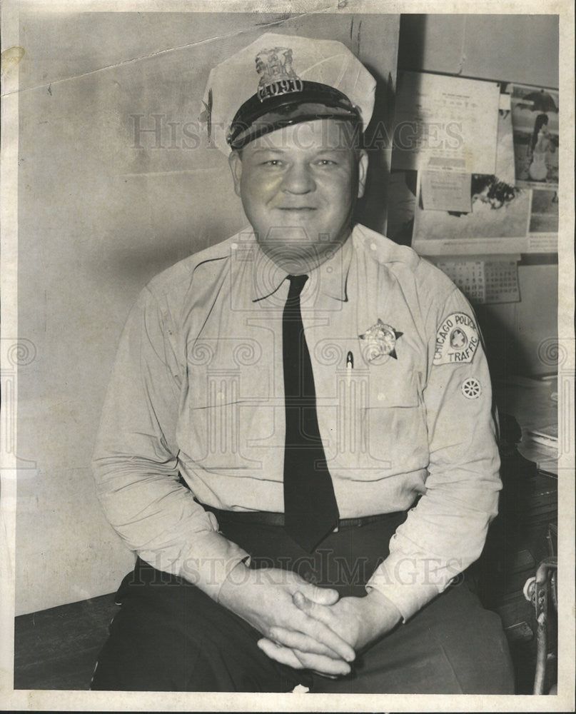 1956 Press Photo  Officer Al Kolanxzyk Burley Pick-pocket State Randolph - Historic Images