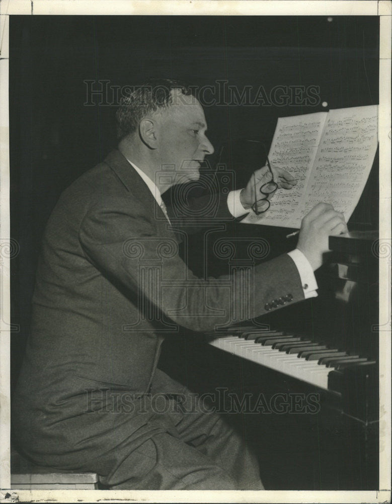 1934 Press Photo Victor Kolar Detroit Symphony Orchestra - Historic Images