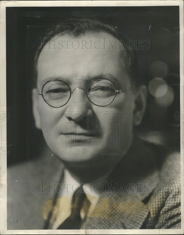 1934 Press Photo Symphony Conductor Victor Kolar - Historic Images