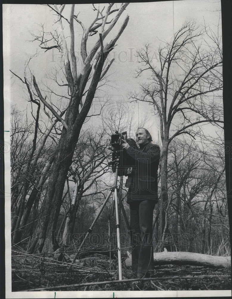 1976 Press Photo Landscape Photographer Charles Davis work Thacher Woods - Historic Images