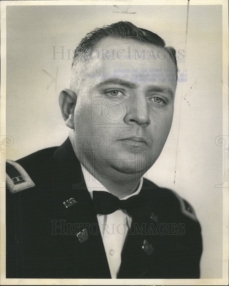 1961 Press Photo B.G. Cook named director 5th Army Band - Historic Images