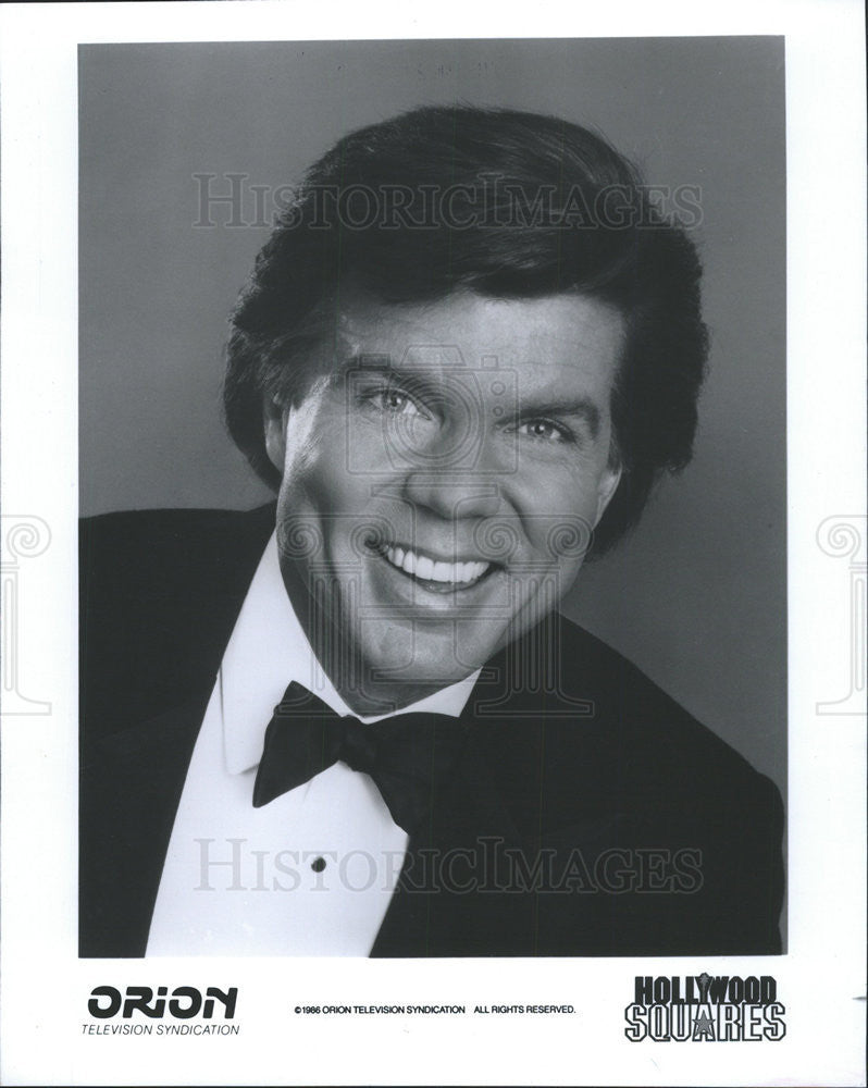 1986 Press Photo John Davidson, host of &quot;Hollywood Squares&quot; - Historic Images