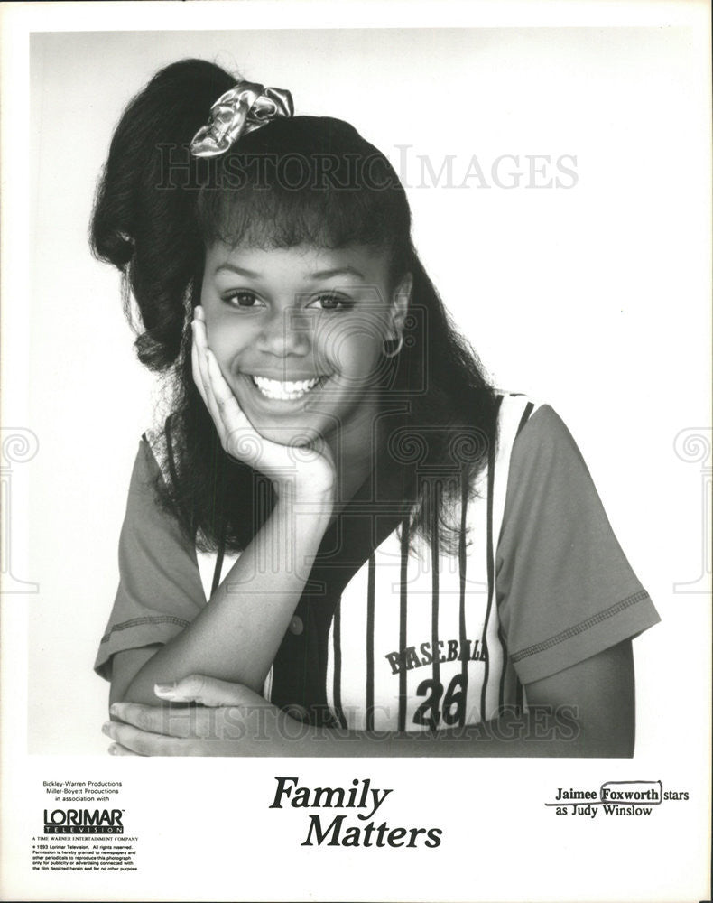 1996 Press Photo Jaimee Foxworth/American Actress/Family Matters 1996 Press Photo Jaimee Foxworth/American Actress/Family Matters