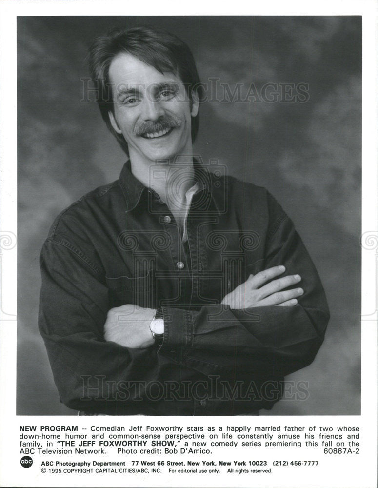 1995 Press Photo Comedian Jeff Foxworthy - Historic Images