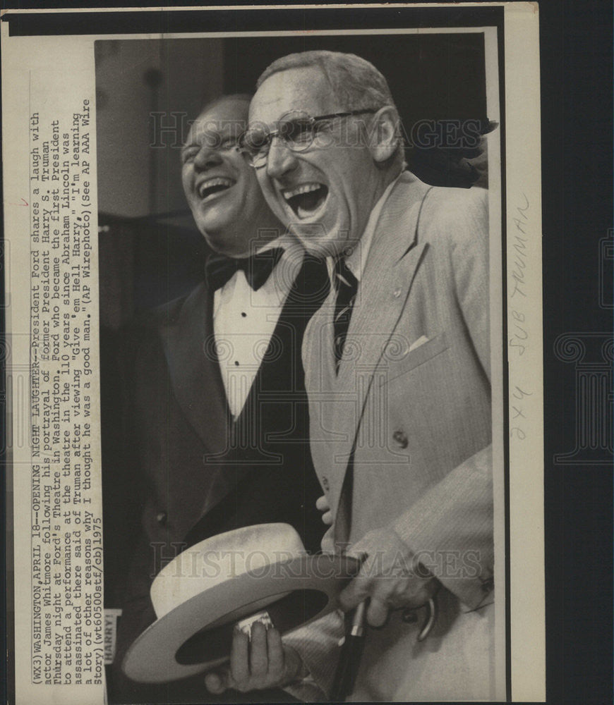 1975 Press Photo  GERALD R. FORD - Historic Images