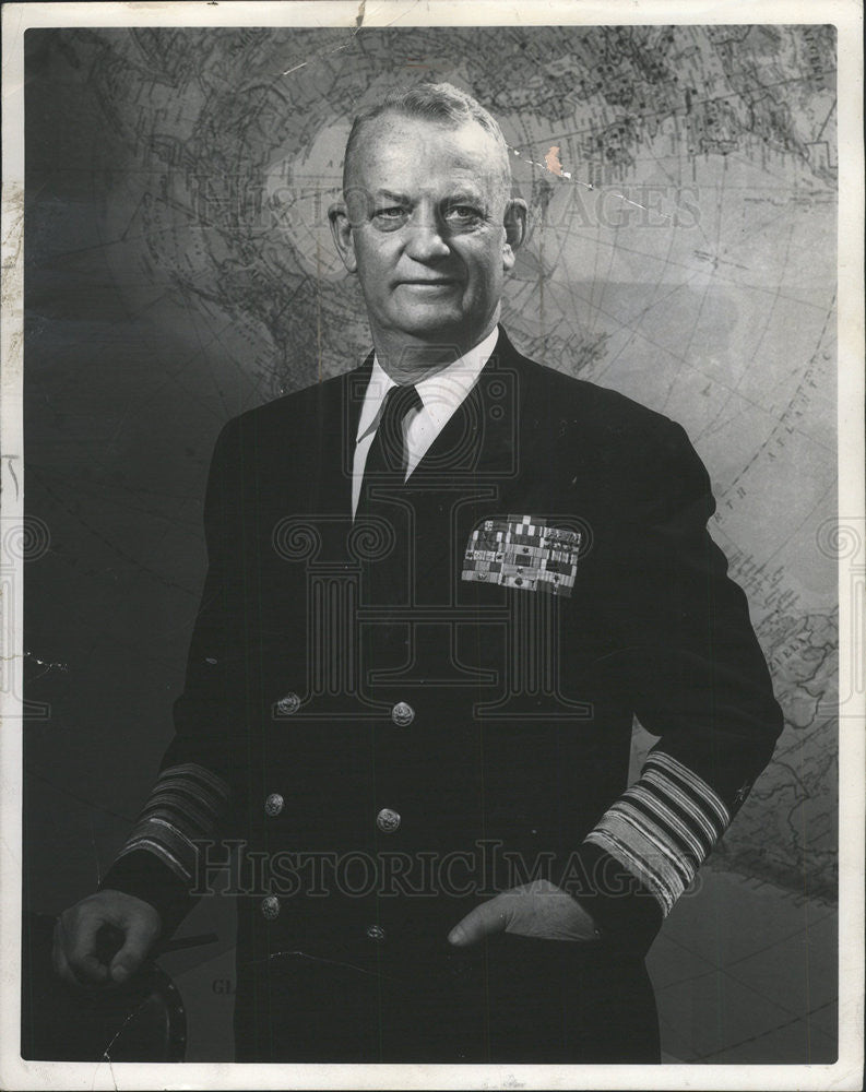 1968 Press Photo Adm Arleich A Burke Naval Operation Chief - Historic Images