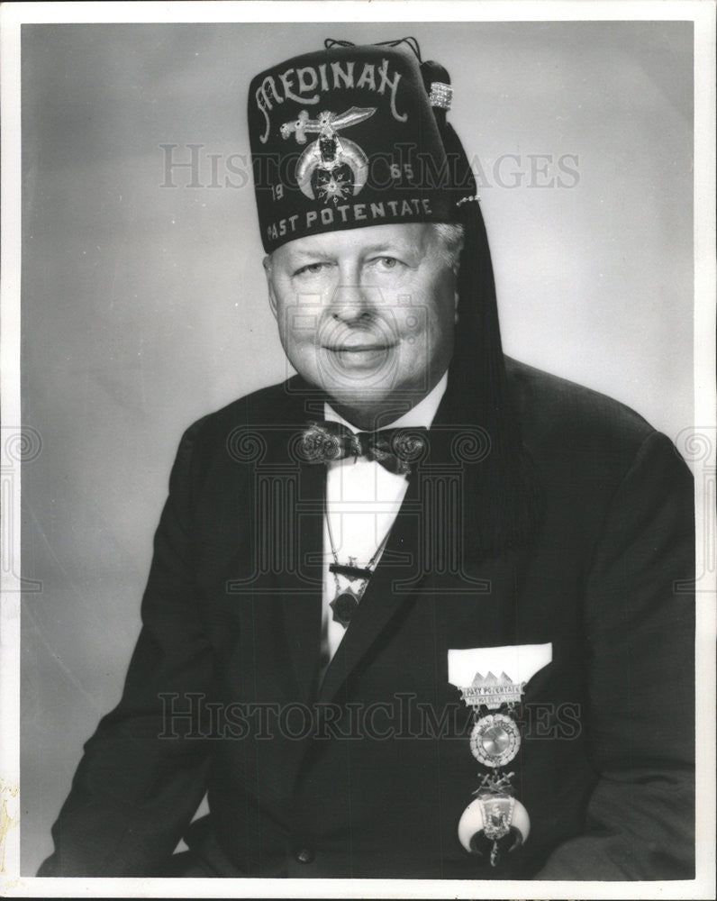 1967 Press Photo Yngvar Brynildssen/Director General/Shrine Convention/Chicago - Historic Images