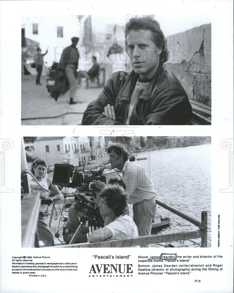 1988 Press Photo JAMES DEARDEN WRITER SCREENWRITER - Historic Images