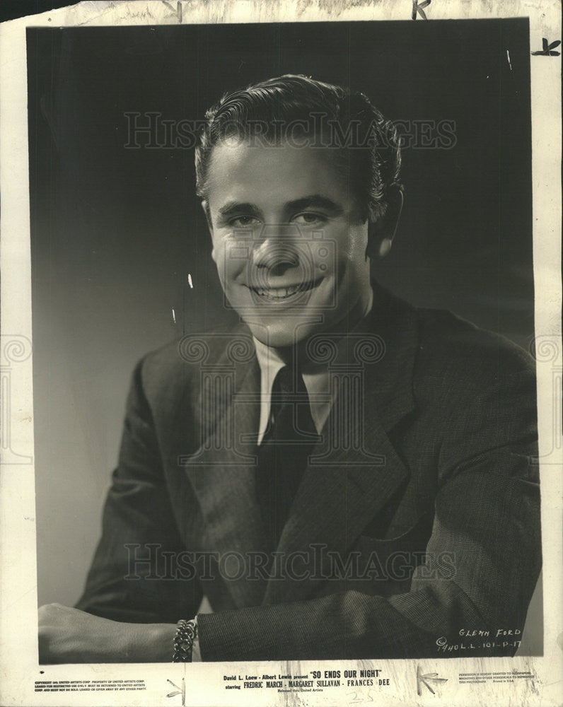 1941 Press Photo Glenn ford town Fredric March Margaret Sullivan Frances Dee - Historic Images