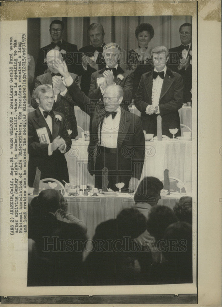 1975 Press Photo  GERALD R. FORD PRESIDENT UNITED STATES - Historic Images