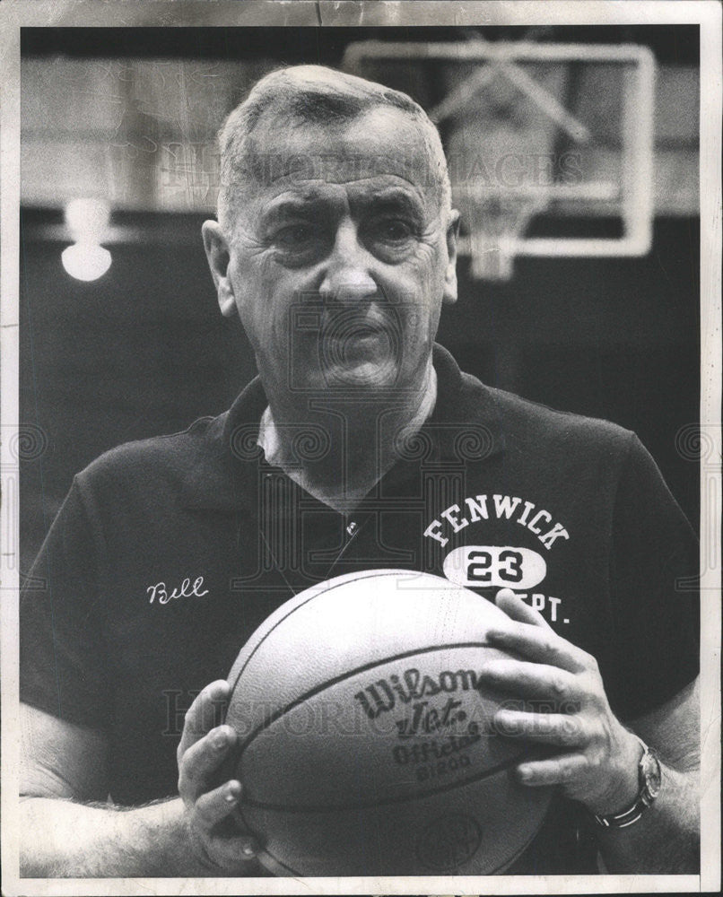 1969 Press Photo Fenwick Basketball Coach Bill Shay - Historic Images