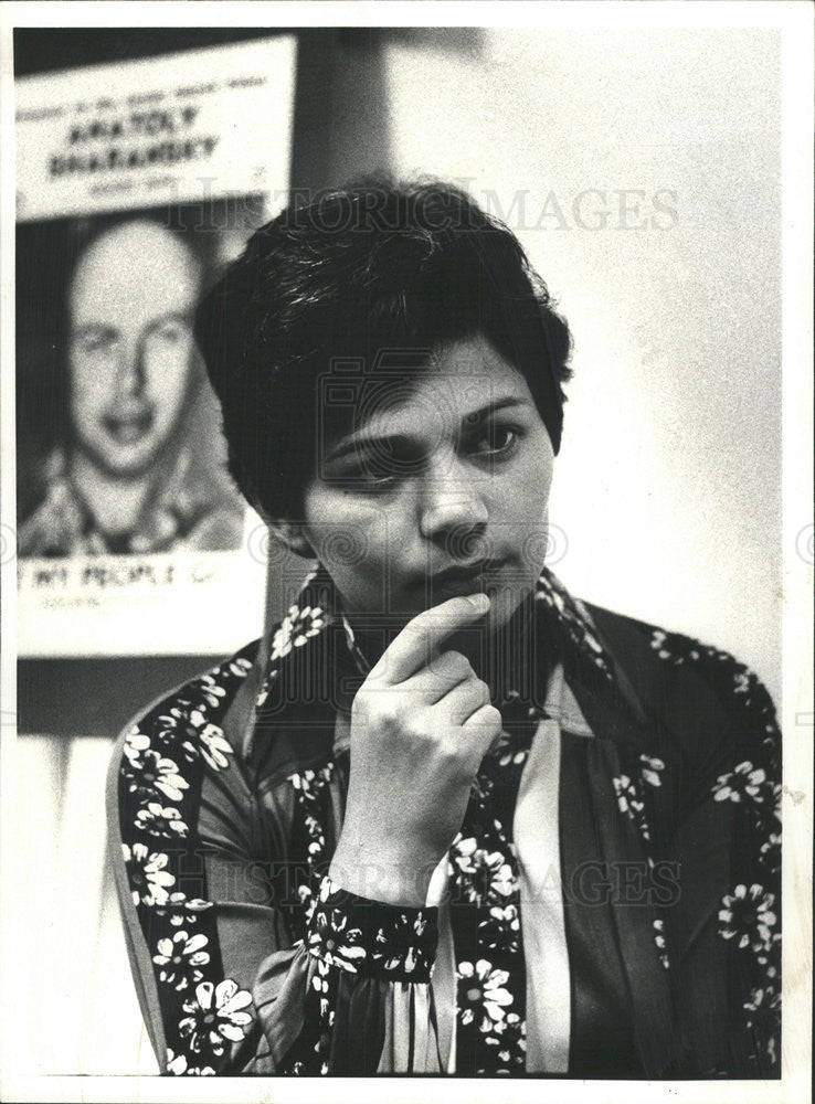 1978 Press Photo Candids of Avital Shcharanky Soveit - Historic Images