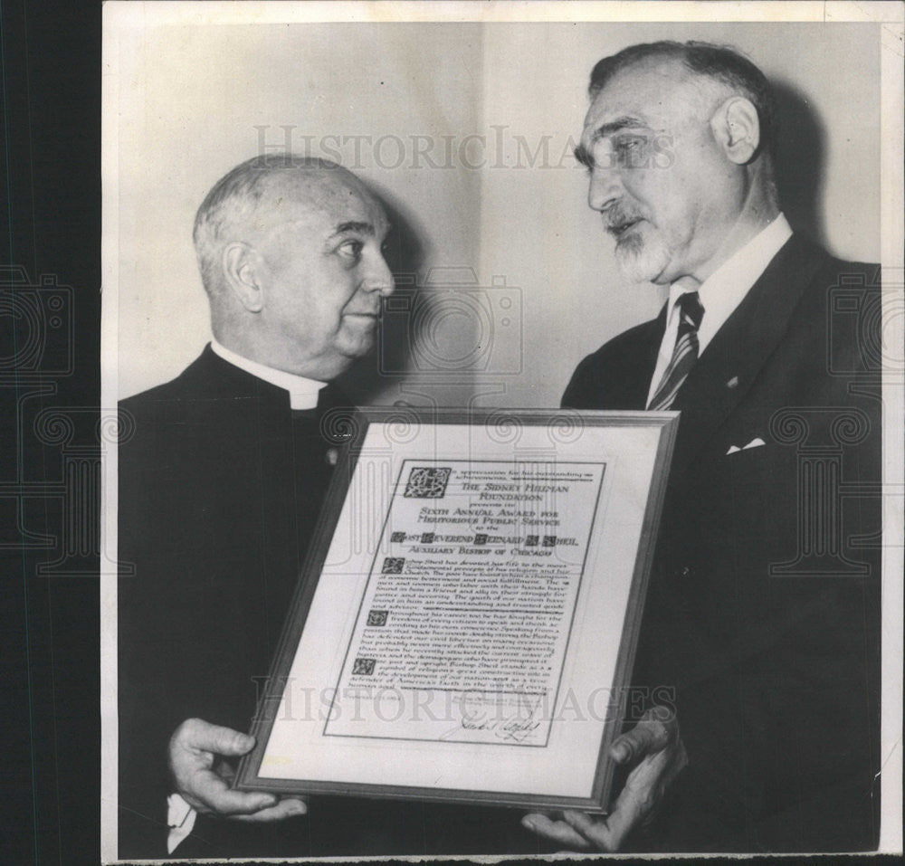 1954 Press Photo Jacob S Potofsky President Sidney Hillman Foundation New York - Historic Images