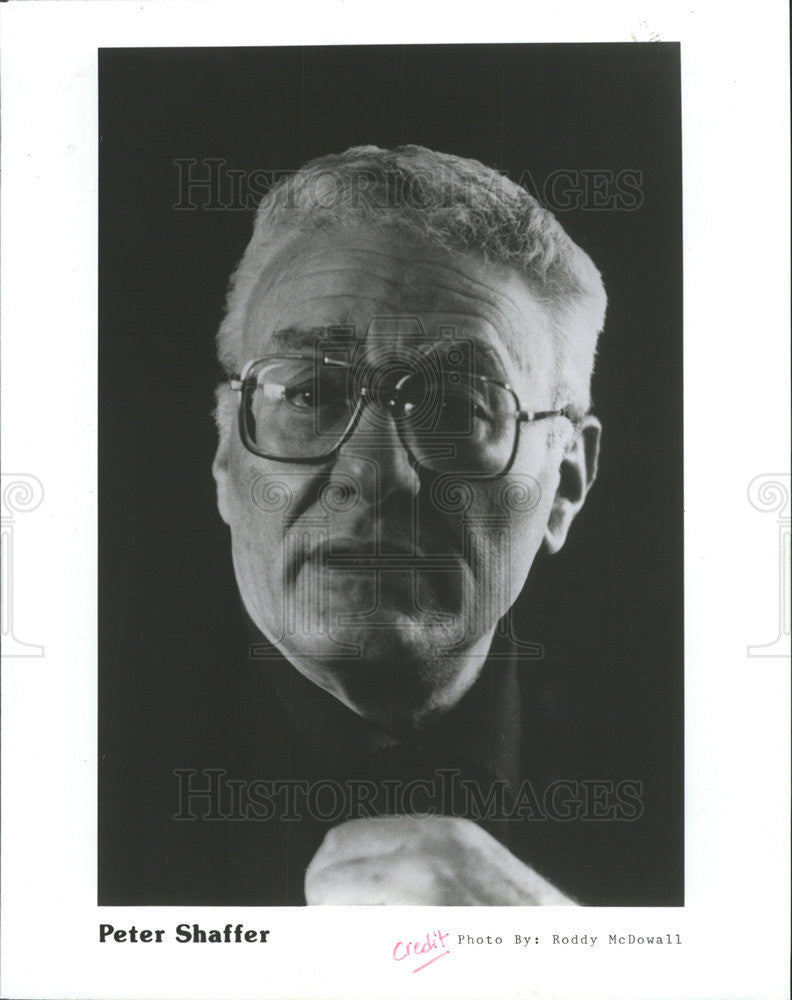 1992 Press Photo Peter Shaffer British Dramatist Playwright Author - Historic Images