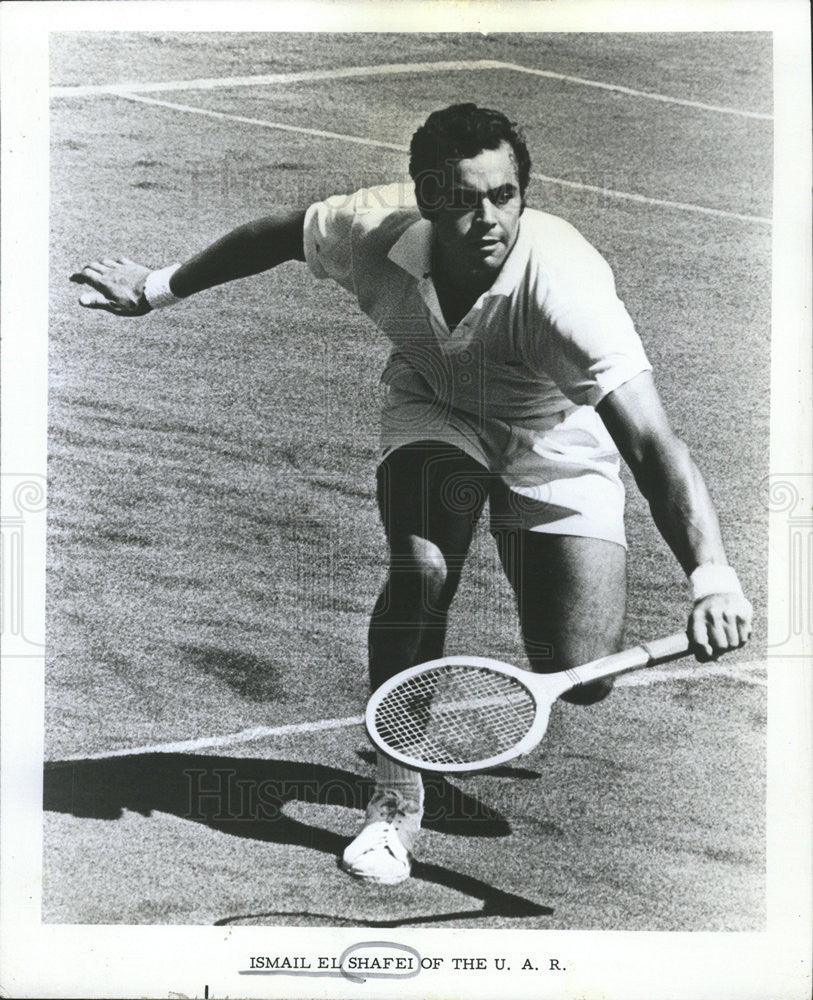 1972 Press Photo Tennis Ismail El Shafei U A R - Historic Images