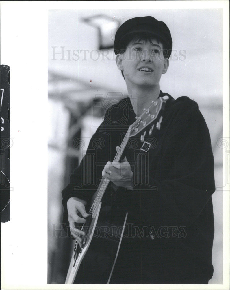 1990 Press Photo Singer Songwriter Michelle Shock Main Attraction  Earth Day - Historic Images