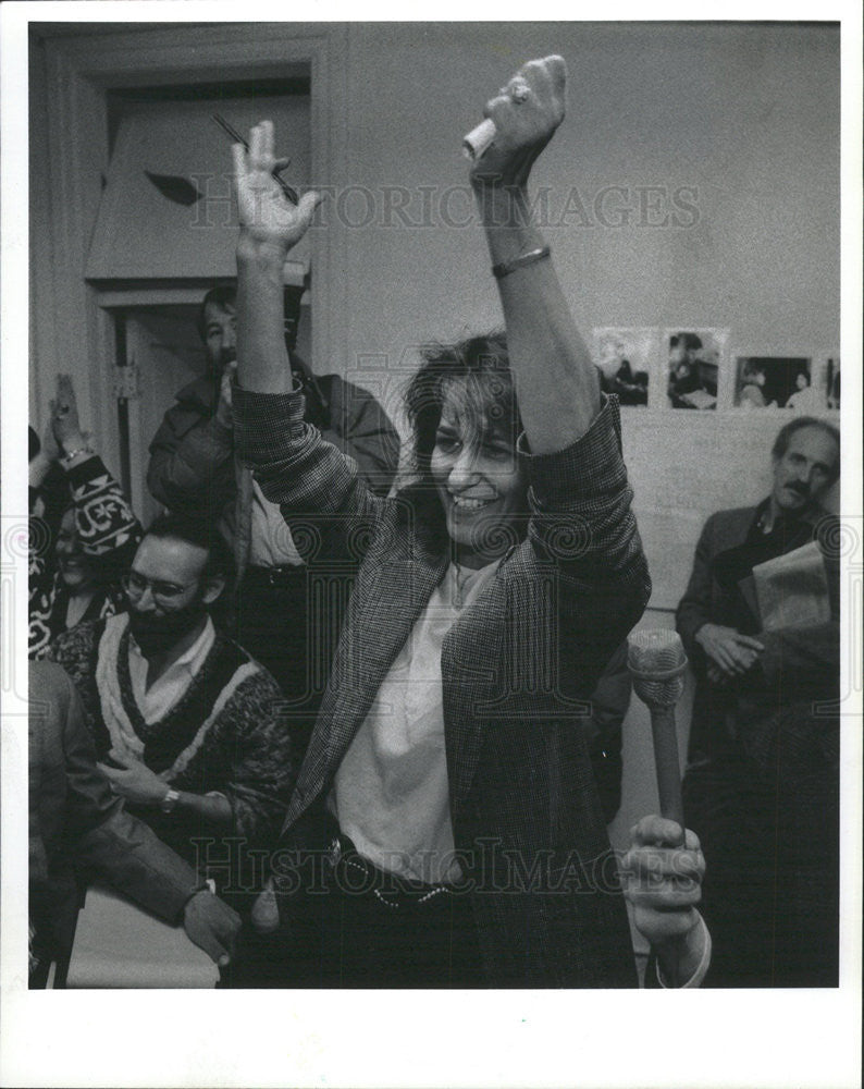 1991 Press Photo Ald. Helen Shiller Chicago City Council Membert - Historic Images