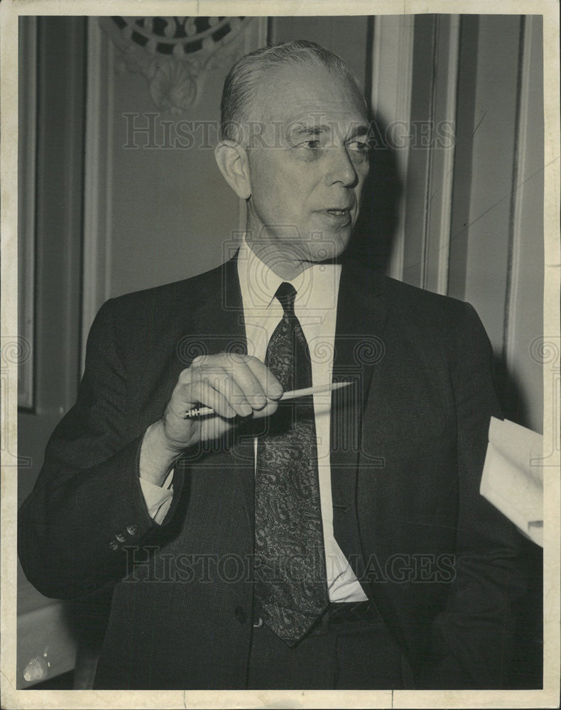 1963 Press Photo Merrill Shepard President Orchestral Assn - Historic Images