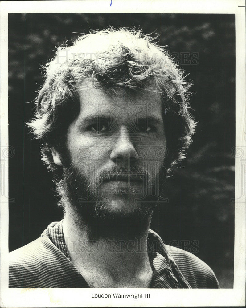 1976 Press Photo Pop singer Loudon Wainwright Quiet Knight Grammy Award America - Historic Images