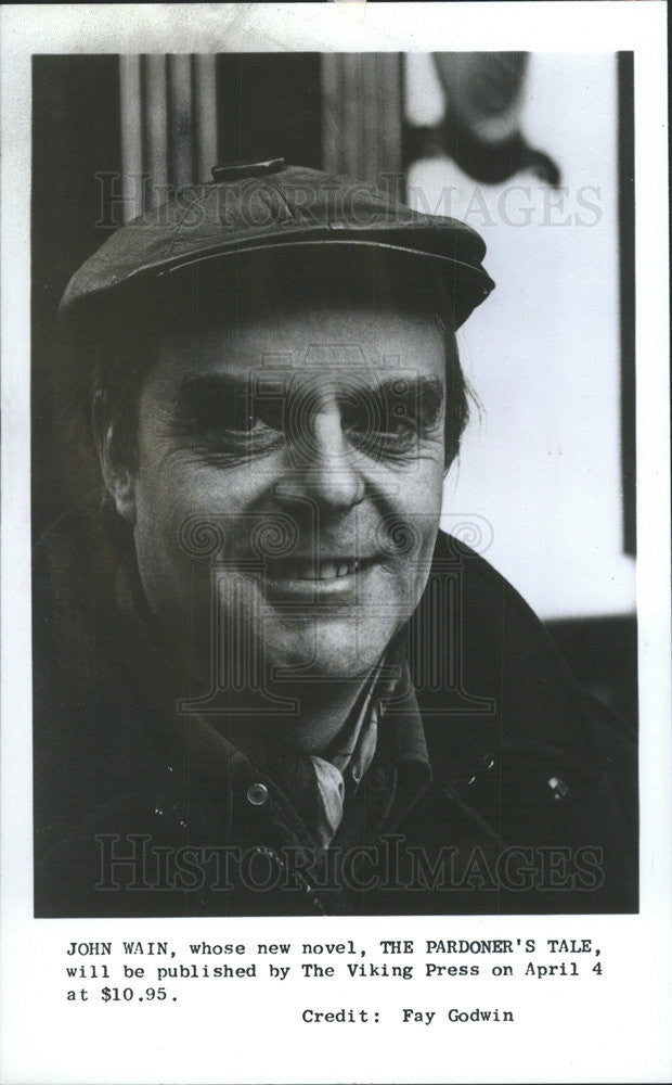 1979 Press Photo John Wain Novel Pardoner Tale Published Writer Press Fist - Historic Images