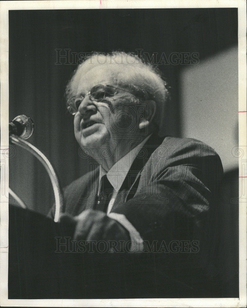 1970 Press Photo Reuben G. Soderstrom President of the Chairs State AFL-CIO - Historic Images