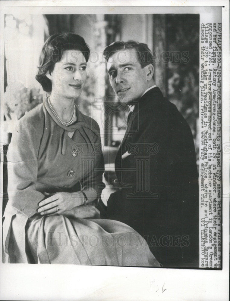 1960 Press Photo Princess Margaret and Antony Armstrong Jones - Historic Images