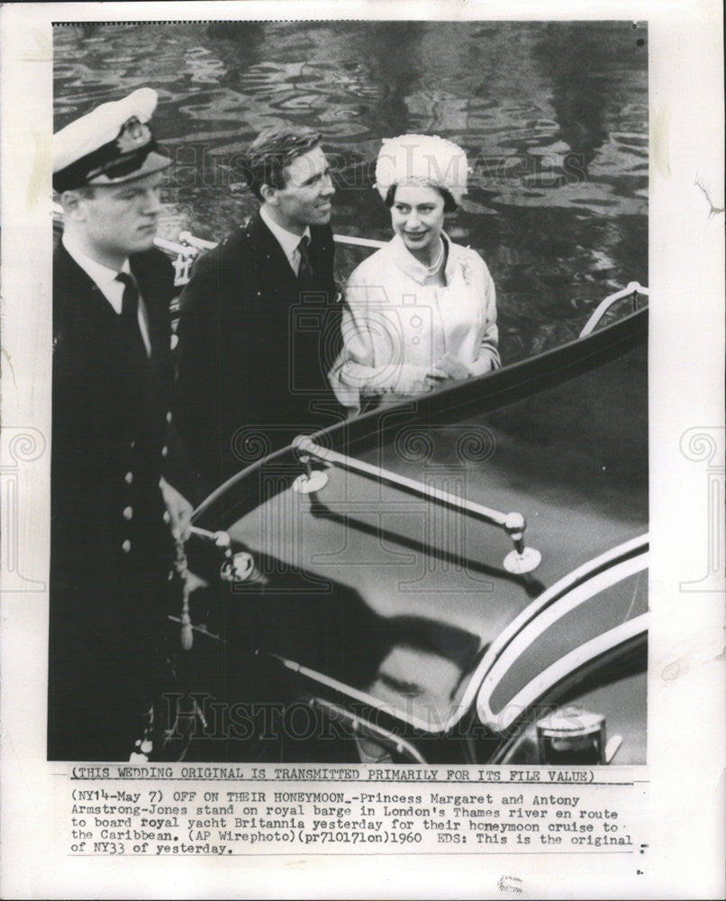 1960 Press Photo Princess Margaret Anthony Armstrong Jones Royal berge London - Historic Images