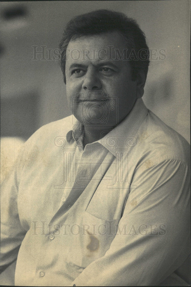 1987 Press Photo America  Star Paul Sorvino Oldest Rookie Television Los Angeles - Historic Images