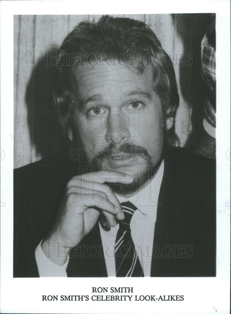 1992 Press Photo Ron Smith British Comic Artist Ron Smith&#39;s Celebrity Look-Alike - Historic Images