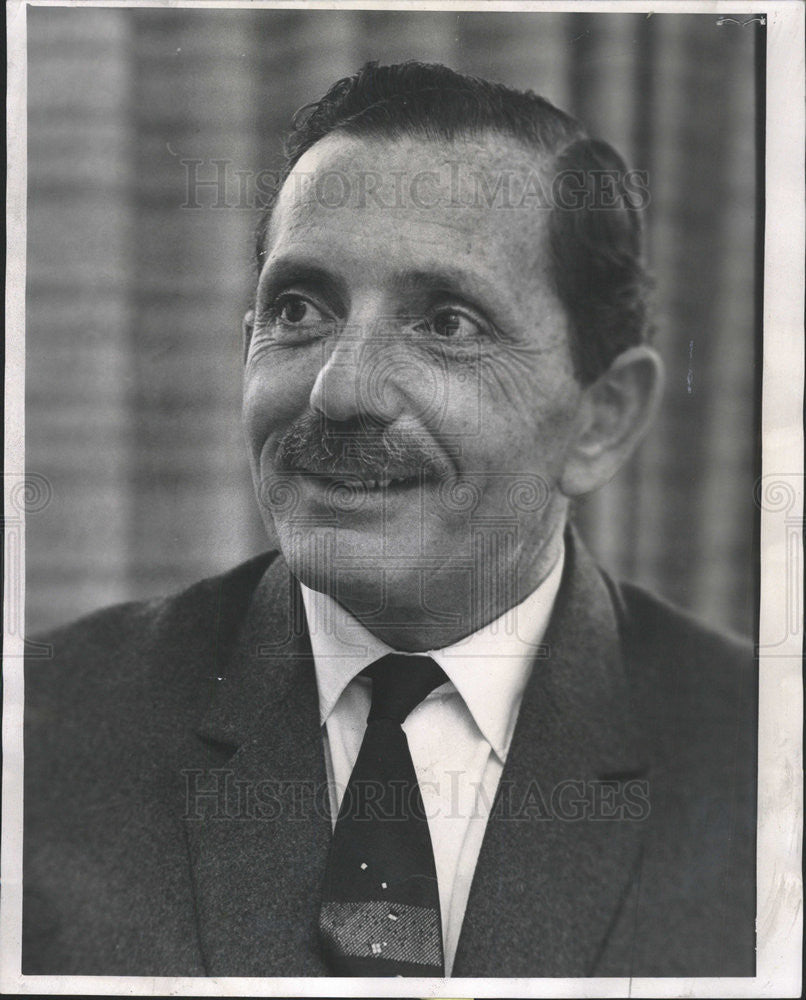 1963 Press Photo Jacob Barmore Israeli consul general Chicago Palestine Warsaw - Historic Images