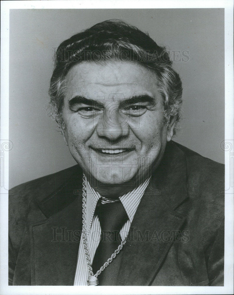 1985 Press Photo Jimmy &quot;The Greek&quot; Snyder (Sportscaster) - Historic Images