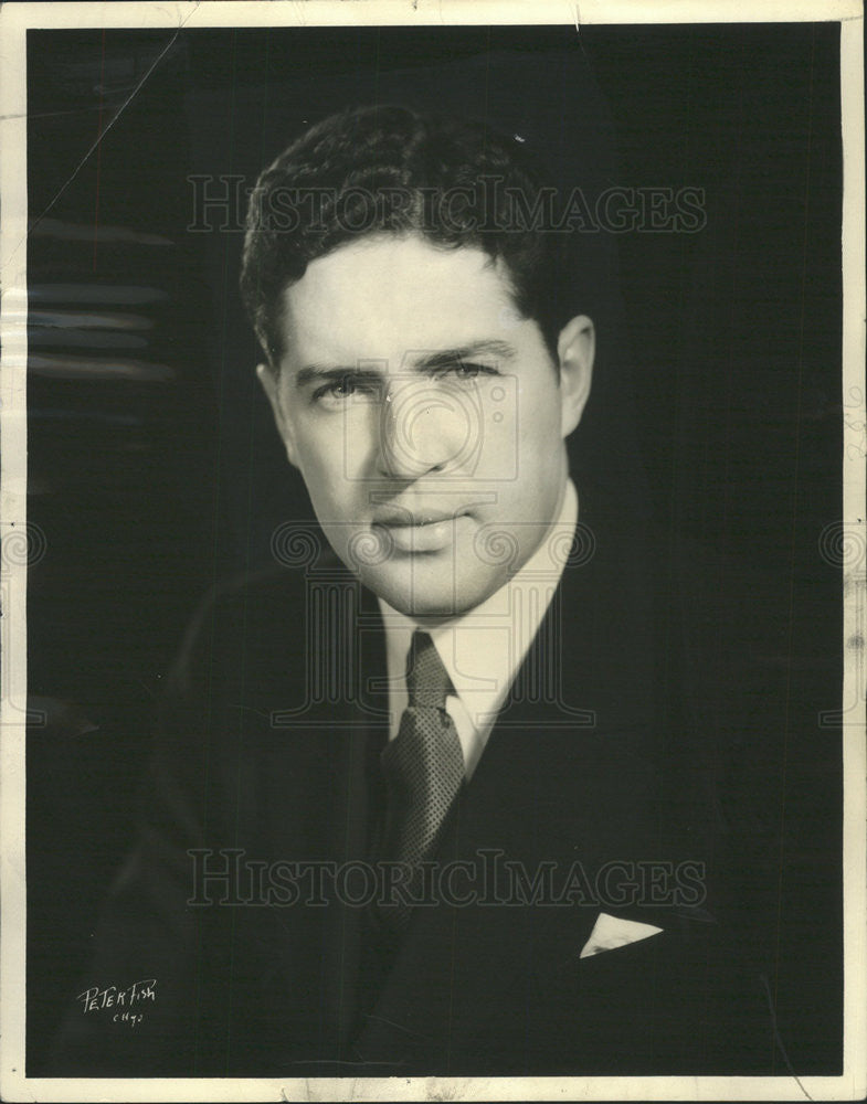 1936 Press Photo Residents Ald John Egan Grand Turn railroad Suburban service - Historic Images