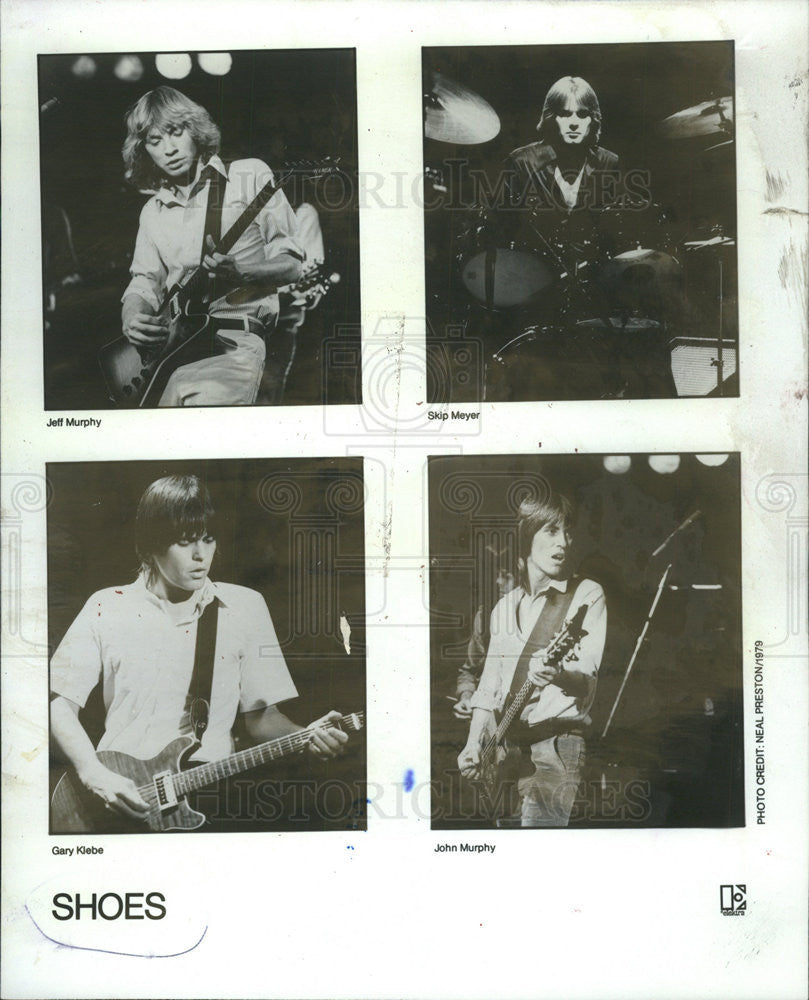 1981 Press Photo Shoes music group Jeff Murphy Skip Meyer Gary Klebe John guitar - Historic Images