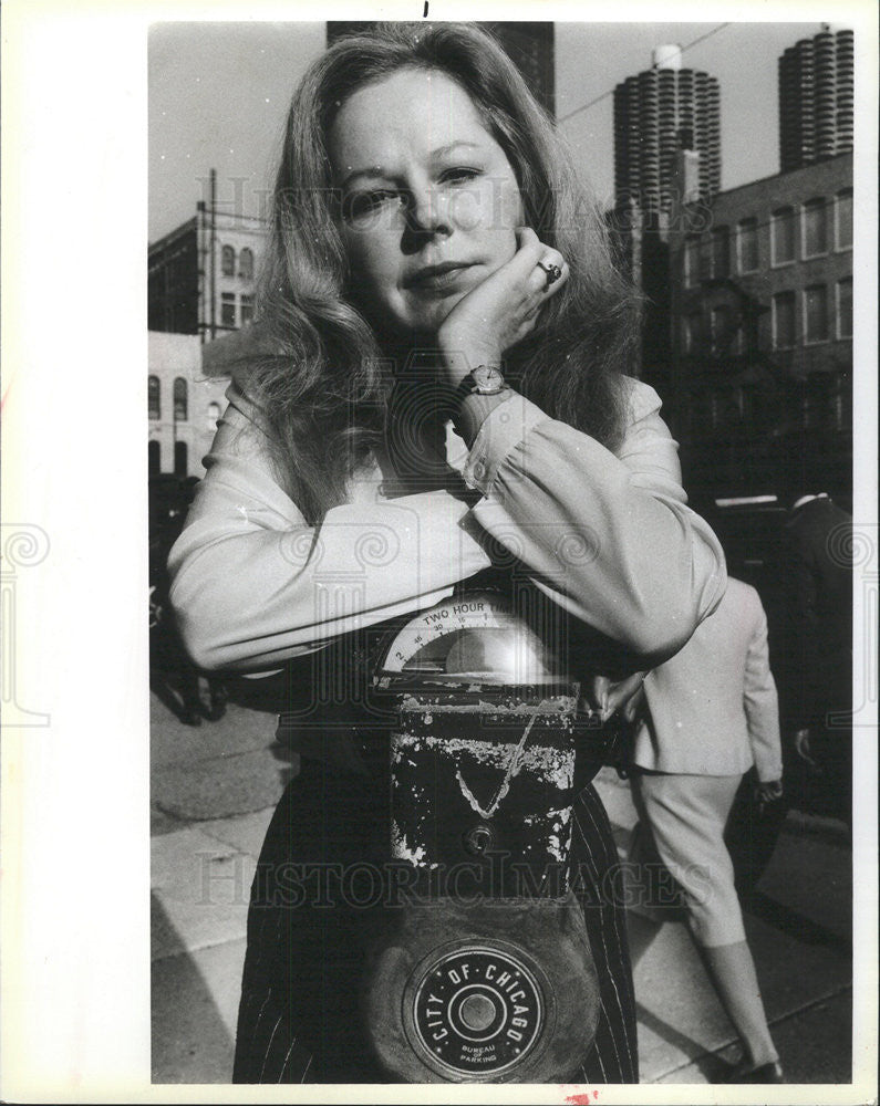 1984 Press Photo Sun Times Reporter Susan Sainter - Historic Images