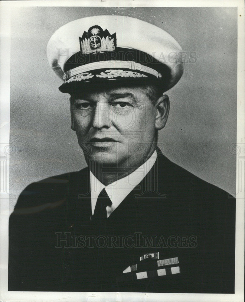 1952 Press Photo Rear Admiral Roque Saldias secretary Navy Peru armed forces - Historic Images