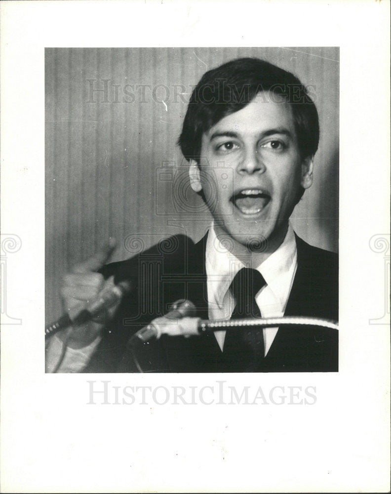 1986 Press Photo Robert I Sherman Buffalo Grove American Atheists - Historic Images