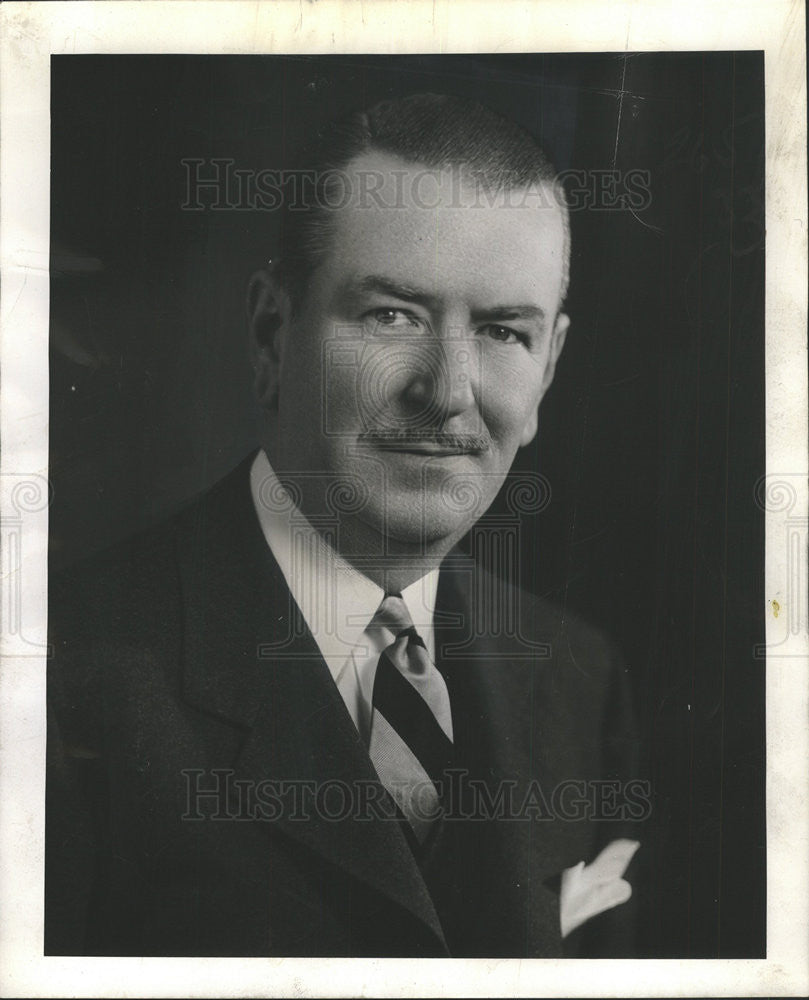 1943 Press Photo Harry M Payne Chicago Stock Exchange - Historic Images