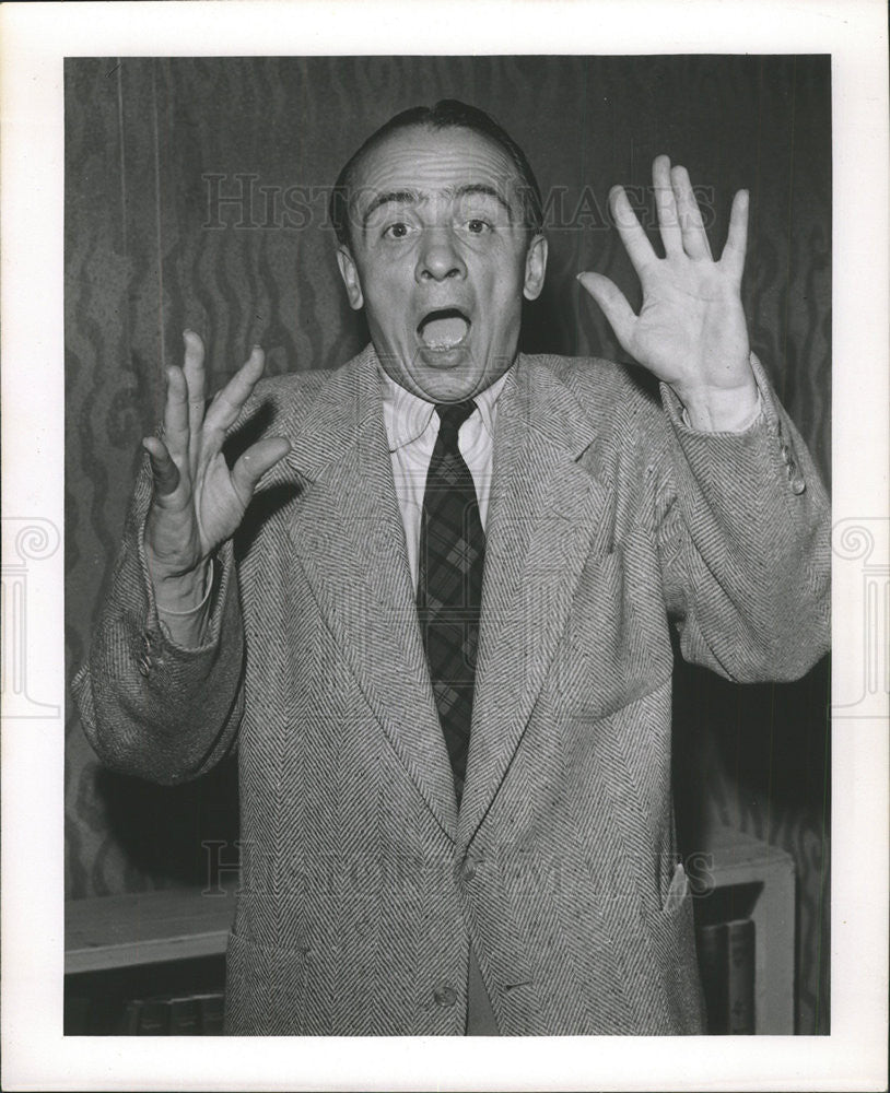 1953 Press Photo Jack Payne British dance music bandleader TV Star Royal Flying - Historic Images