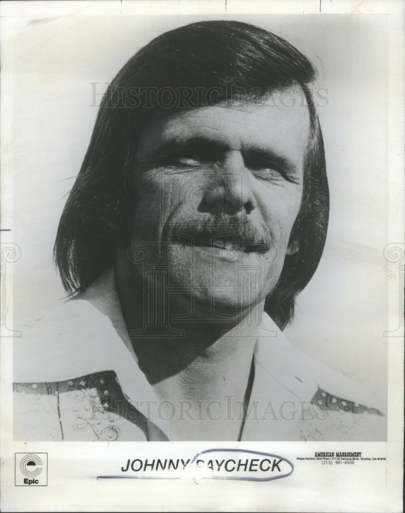 1975 Press Photo Johnny Paycheck American Country Music Singer Musician - Historic Images