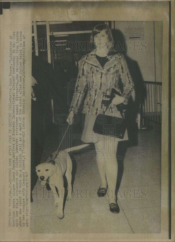 1967 Press Photo Martha Joan Pease American Opera Singer Musician New York - Historic Images