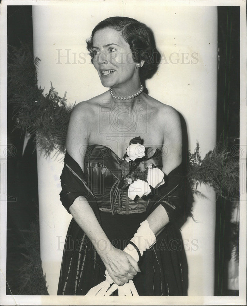 1951 Press Photo David B Peck Cocktail Party - Historic Images