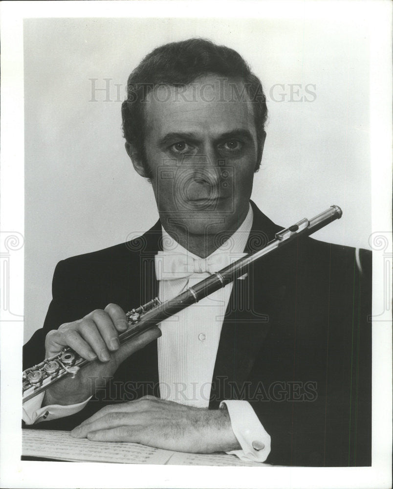 1977 Press Photo Donald Peck Flutist Chicago Symphony Orchestra - Historic Images