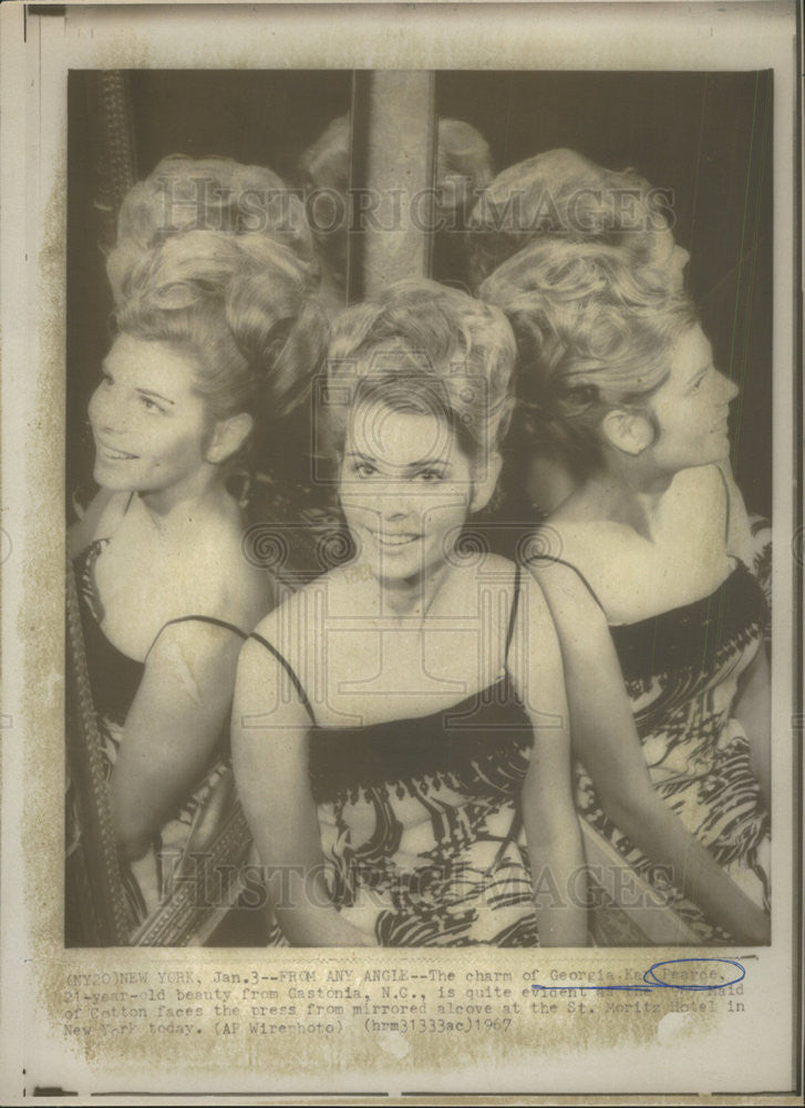 1967 Press Photo Georgia Karl Pearce Gastinia Beauty - Historic Images