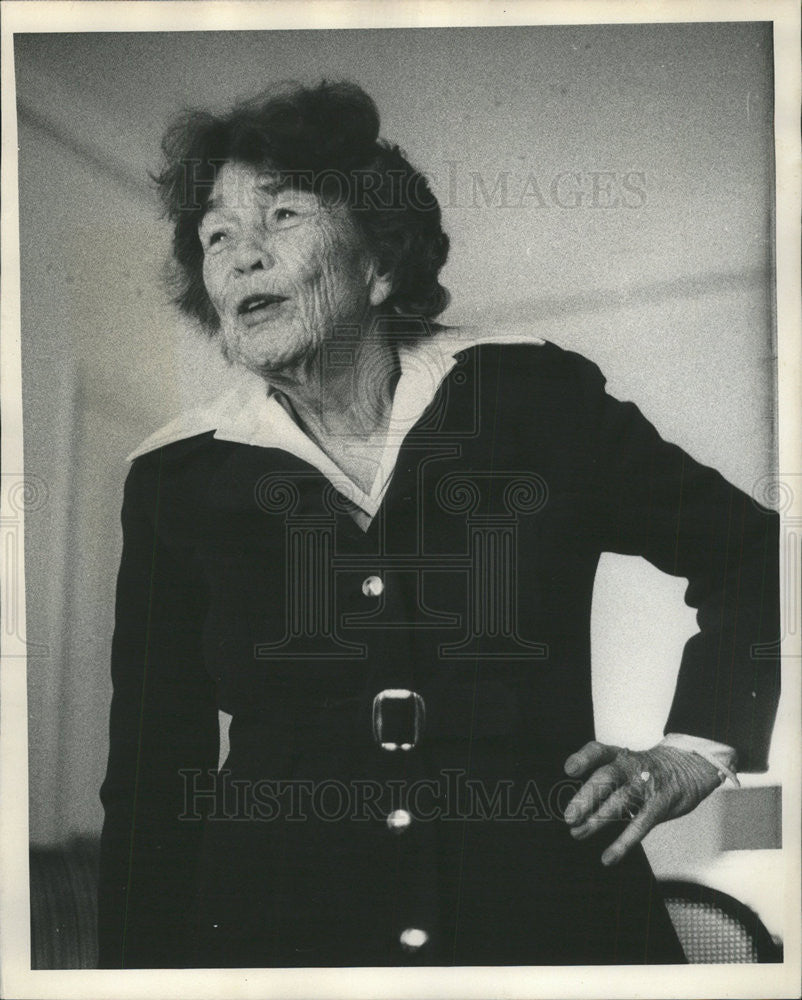 1976 Press Photo Adela Rogers St Johns American Journalist Novelist Screenwriter - Historic Images