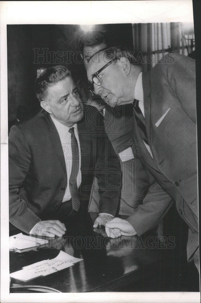 1963 Press Photo Senator John McClellan Joseph Valachi - Historic Images