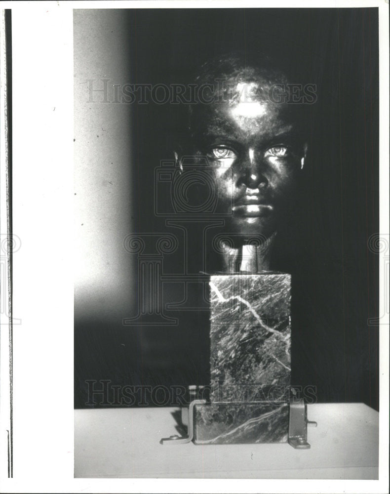 1992 Press Photo Richmond Barthe&#39;s Julius Bronze Art Work - Historic Images