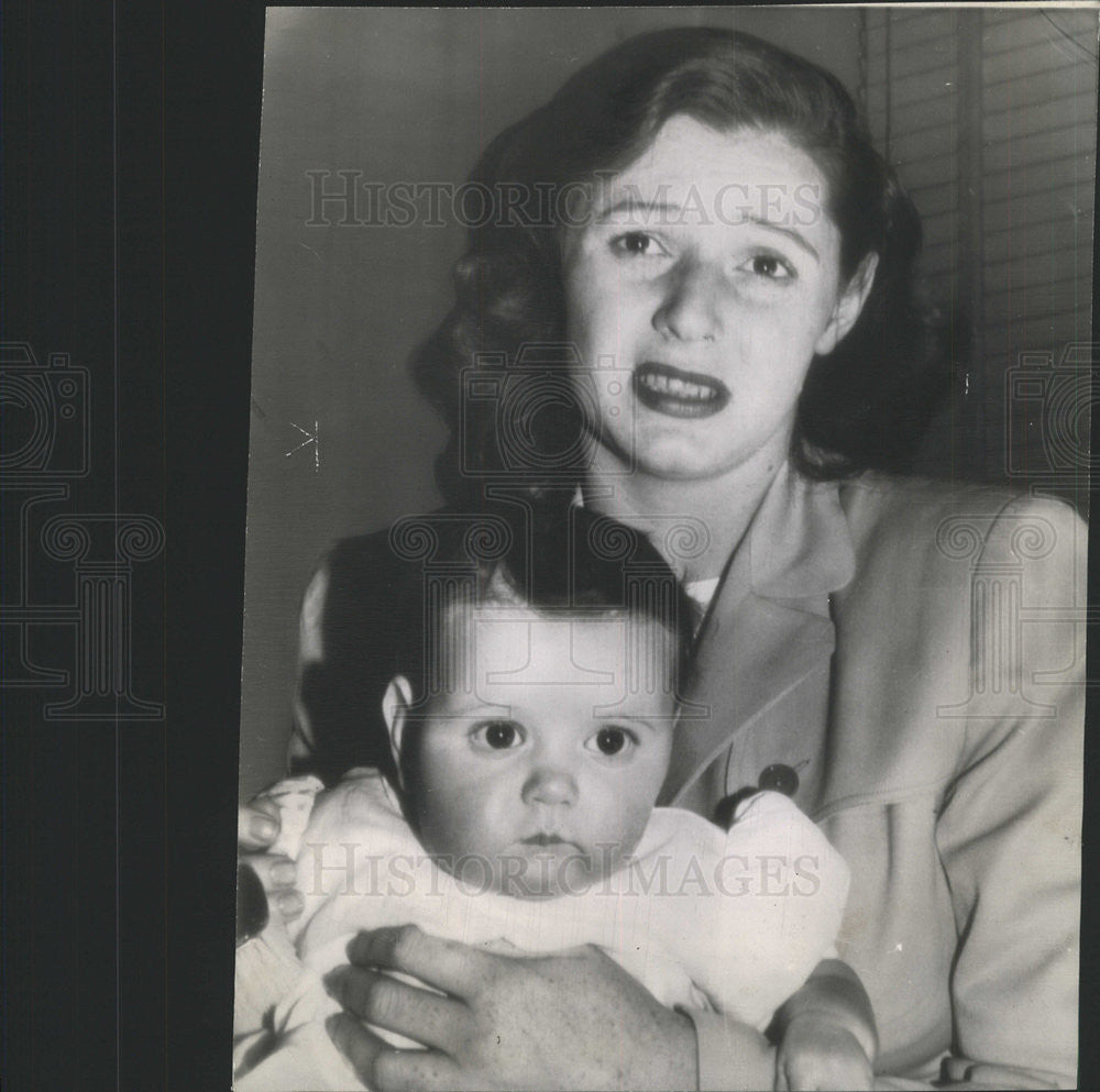 1944 Press Photo Charlie Chaplin Joan Berry Wife - Historic Images